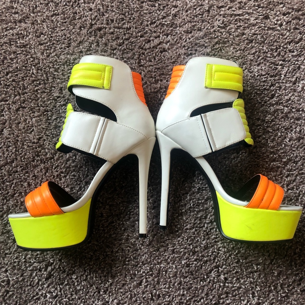 Azalea wang high heels cool colorful size 8